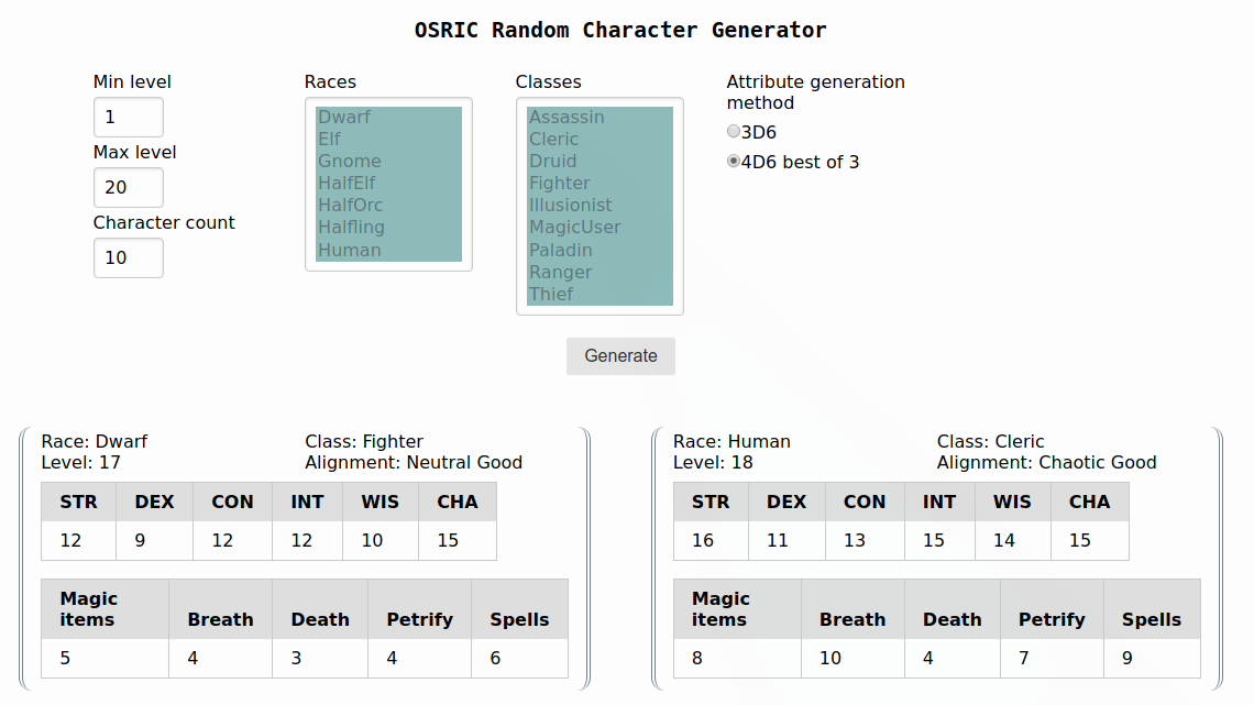 chargen screenshot